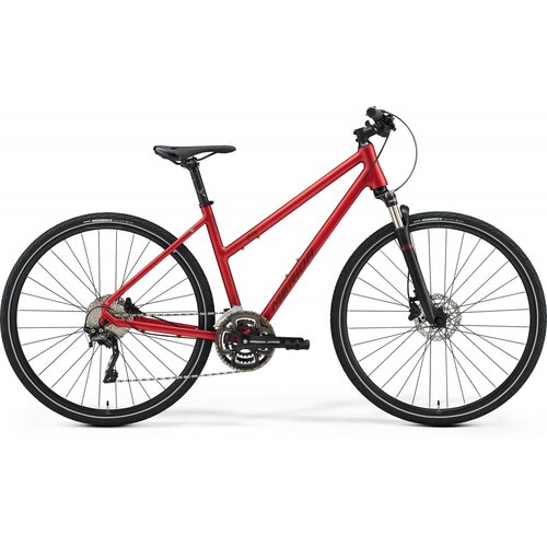 Велосипед '21 Merida Crossway 500 Lady Рама:L(55cm) MattBurgundyRed/DarkRed