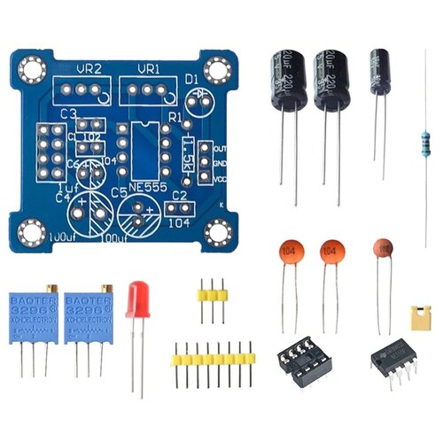 фото Набор для самостоятельной сборки и пайки (конструктор) "генератор прямоугольных импульсов на микросхеме ne555" (н) 9v