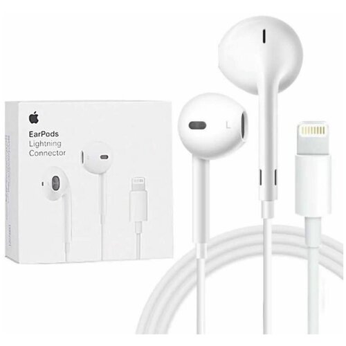 Наушники-вкладыши Apple EarPods проводные разъем Lightning 317100₽