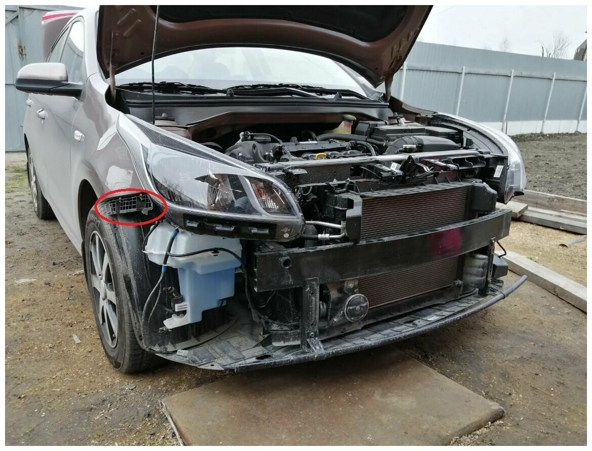 Бампер от yuroltuning - KIA Rio (4G), 1,6 л, 2018 года тюнинг DRIVE2