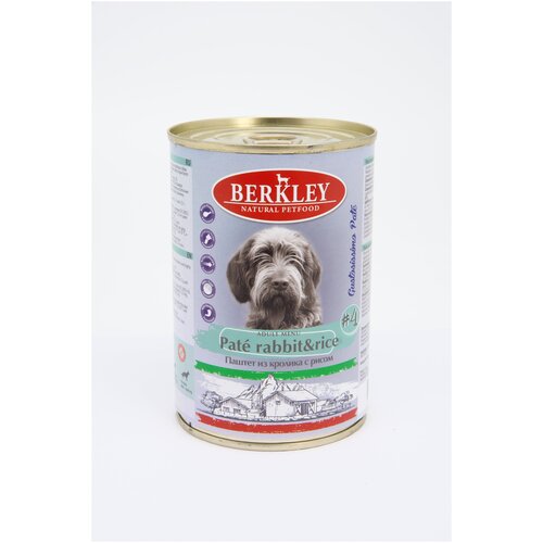 Влажный консервированный корм для взрослых собак Berkley №3 паштет из утки, 400г