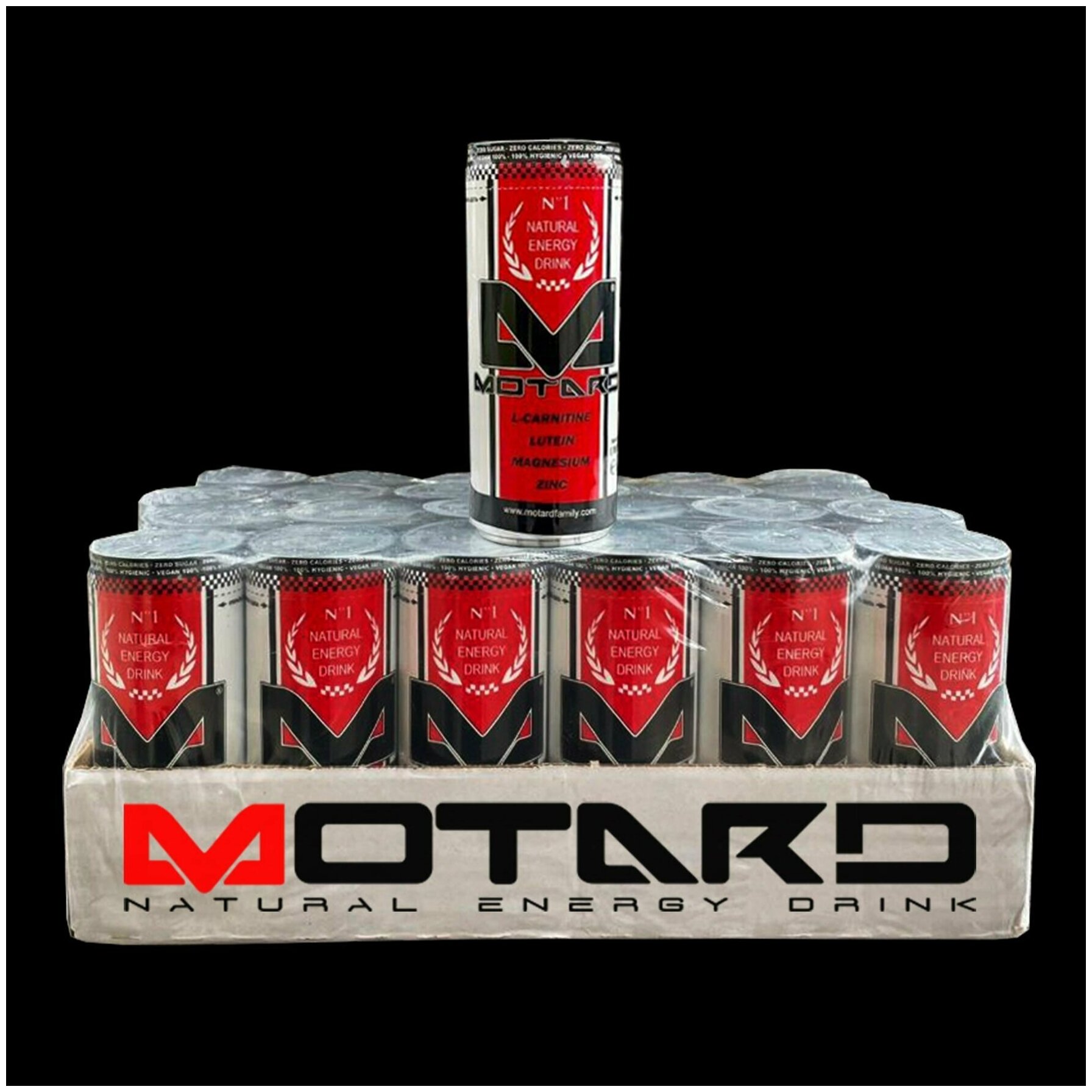 Motard (Мотард) натуральный энергетический напиток (энергетик без добавления сахара) 4 банки по 500 мл - фотография № 4