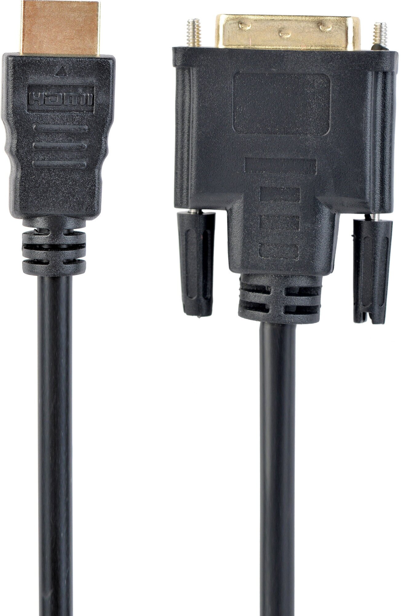 Кабель HDMI-DVI Cablexpert CC-HDMI-DVI-10, single link, 19M/19M, 3 м, позолоченный разъем, экран, черный
