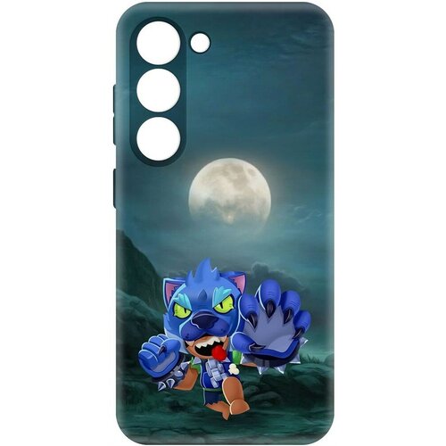 Чехол-накладка Krutoff Soft Case Brawl Stars - Оборотень Леон для Samsung Galaxy S23 черный чехол накладка krutoff soft case brawl stars оборотень леон для samsung galaxy a05s черный