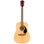 FENDER FA-125 DREADNOUGHT WALNUT акустическая гитара, цвет натуральный, в комплекте чехол - изображение