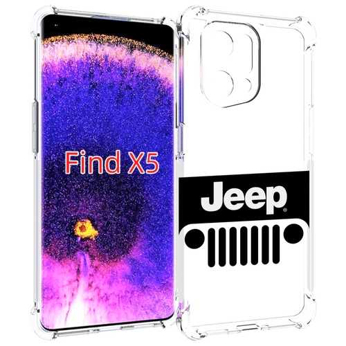 Чехол MyPads jeep-джип-3 мужской для Oppo Find X5 задняя-панель-накладка-бампер