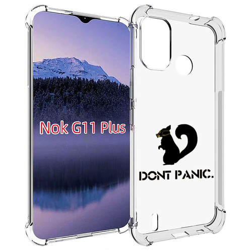 Чехол MyPads не паникуем для Nokia G11 Plus задняя-панель-накладка-бампер