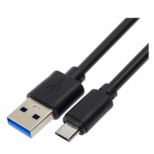 дата кабель noname usb microusb 2 м черный Дата-кабель USB-MicroUSB, 3.0 м, черный