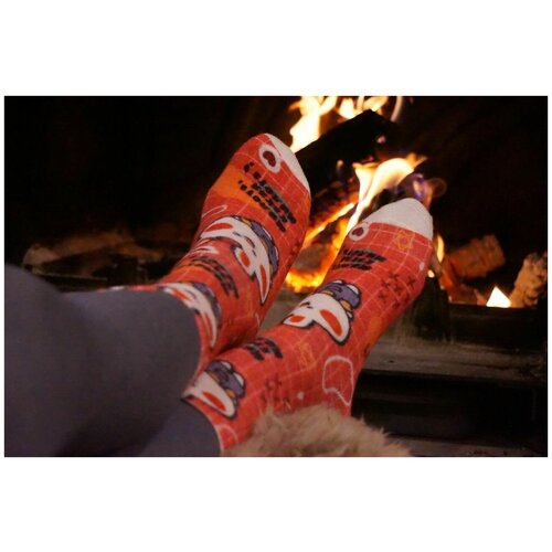 фото Носки шерстянки, размер 35/38, красный