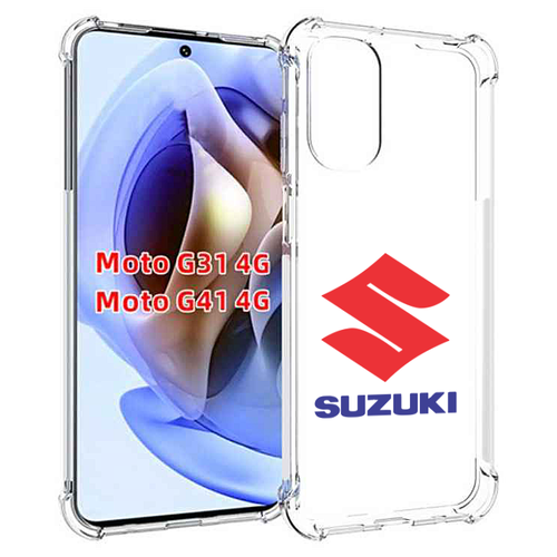 Чехол MyPads suzuki-сузуки-3 мужской для Motorola Moto G31 4G / G41 4G задняя-панель-накладка-бампер