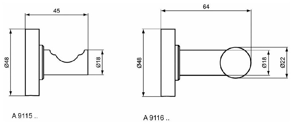 Одинарный крючок для одежды Ideal Standard IOM A9115AA - фотография № 6