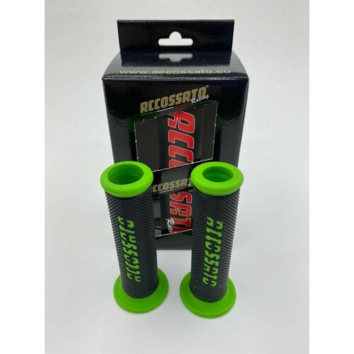 Accossato Комплект грипс для руля (зеленые) motorbike accessories motorcycle handlebar 7 8 22 24mm atv grips racing motocross bar gel rubber universal simple installation