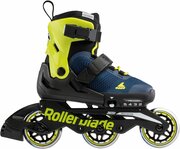 Детские роликовые коньки Rollerblade MICROBLADE 3WD blue royal/lime 2023 (33-36,5)