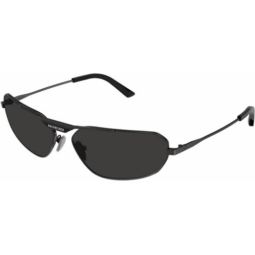 фото Солнцезащитные очки balenciaga bb0245s 001, прямоугольные, оправа: пластик, черный
