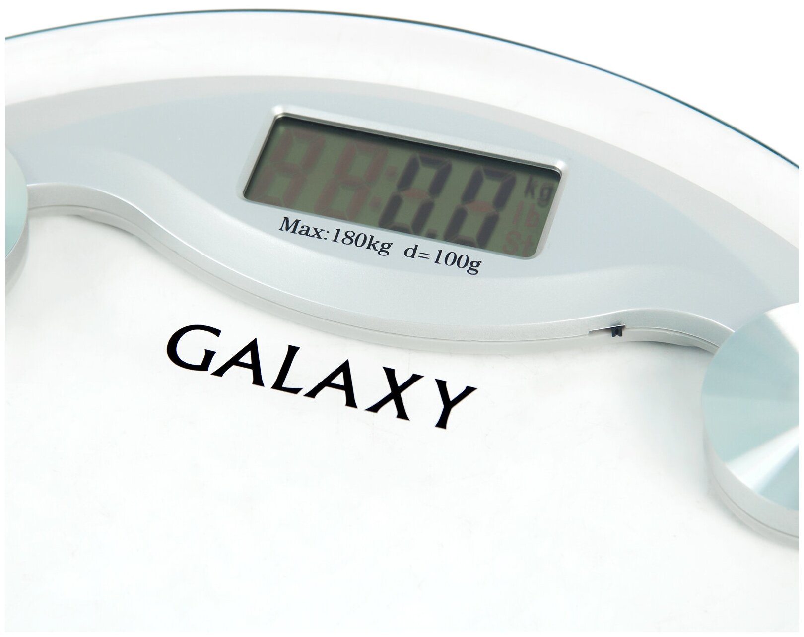 Весы напольные электронные Galaxy GL 4804 (до 180 кг,платформа круг прозрачное стекло) - фотография № 2