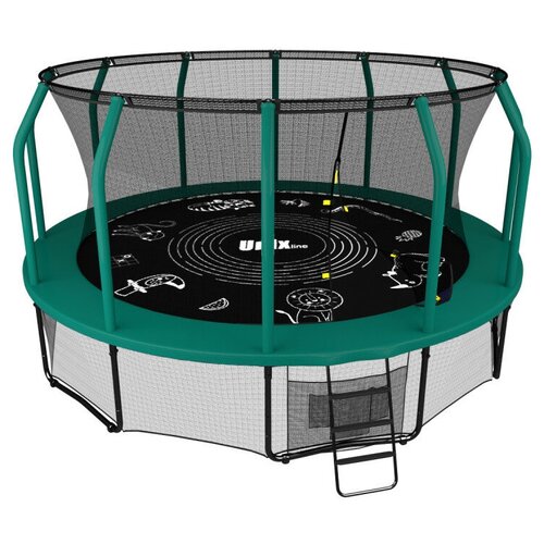 Батут UNIX line SUPREME GAME 16 ft (green) детские батуты unix line батут unix line supreme game 12 ft