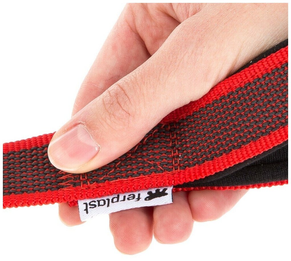 Ferplast поводок- перестежка DAYTONA GUMMY MATIC GA20/200 (красный, 200 см) - фото №7