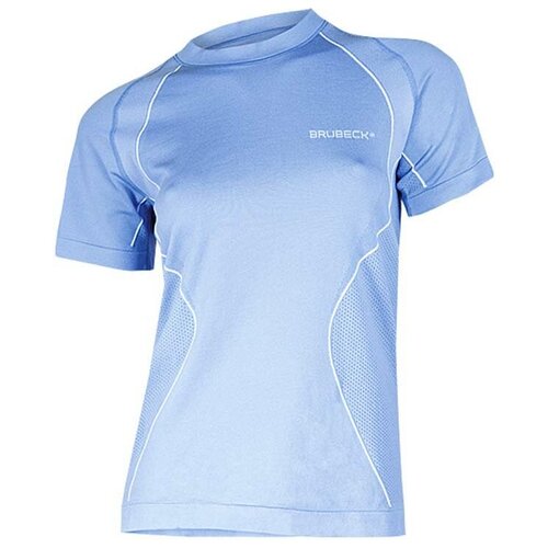 фото Термобелье футболка brubeck, двухслойное, бесшовное, трикотаж, размер m, синий