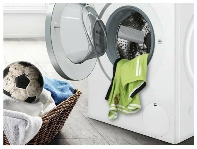 Стиральная машина полноразмерная Bosch WGA254XVME, с фронтальной загрузкой, 10кг, 1400об/мин - фото №2