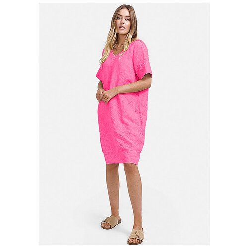 Платье CATNOIR, лен, размер 34, розовый