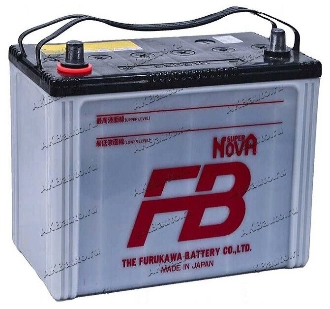 Аккумулятор автомобильный Furukawa Battery FB Super Nova 60 А/ч 550 А прям. пол. 55D23R (232x173x225) без бортика