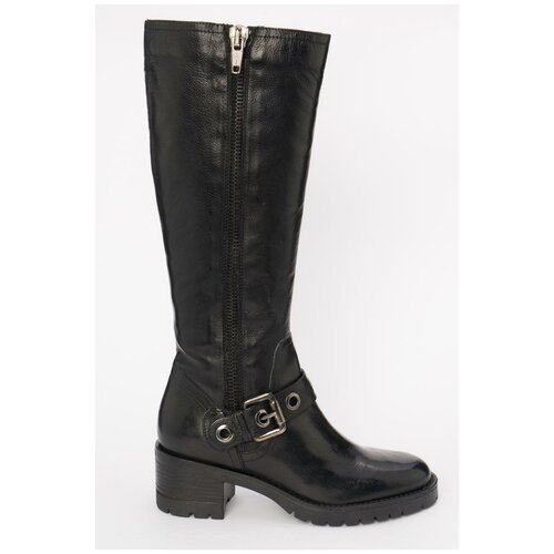 фото Кожаные высокие сапоги tervolina aviano1 7 1 черный 40