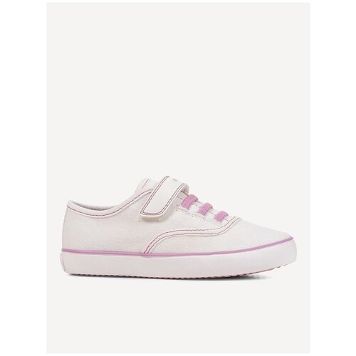 фото Полуботинки geox для девочек j gisli girl цвет фуксия/чёрный, размер 32