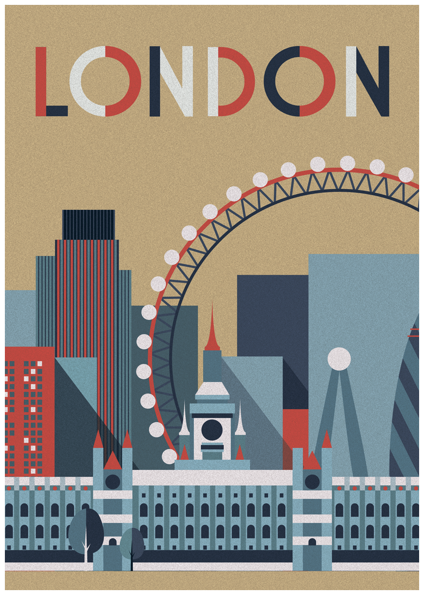 Постер / Плакат / Картина на холсте Лондон