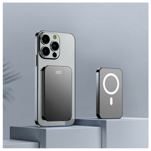 Беспроводной внешний аккумулятор с MagSafe на 5000 мАч для iPhone 12 12 Pro 12 Pro Max 13 13 Pro 13 Pro Max 14 14 Pro Max 490000₽