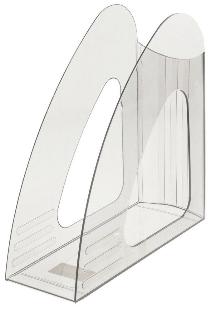 Лоток вертикальный для бумаг BRAUBERG "Delta", 240х90х240 мм, прозрачный, 237242, 1 шт