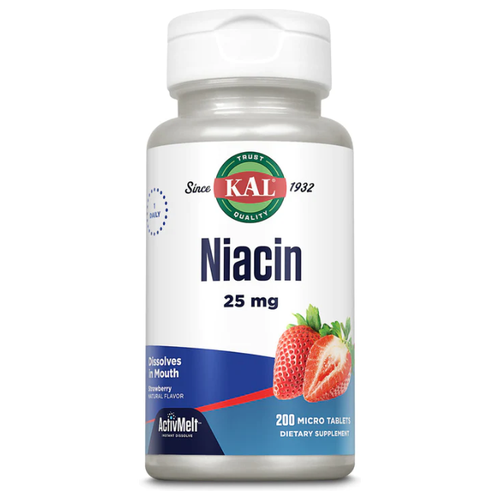 Таблетки KAL Niacin, 25 мг, 200 шт.