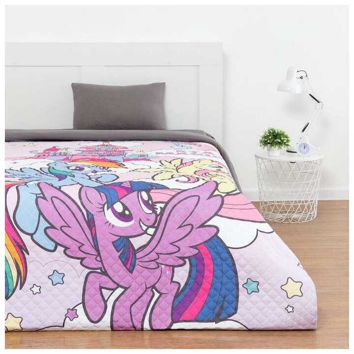 Покрывало Hasbro "Friends", My Little Pony, 1,5-спальное, 145х210 см, микрофибра