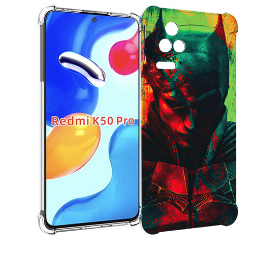 Чехол MyPads The Batman для Xiaomi Redmi K50 / K50 Pro задняя-панель-накладка-бампер