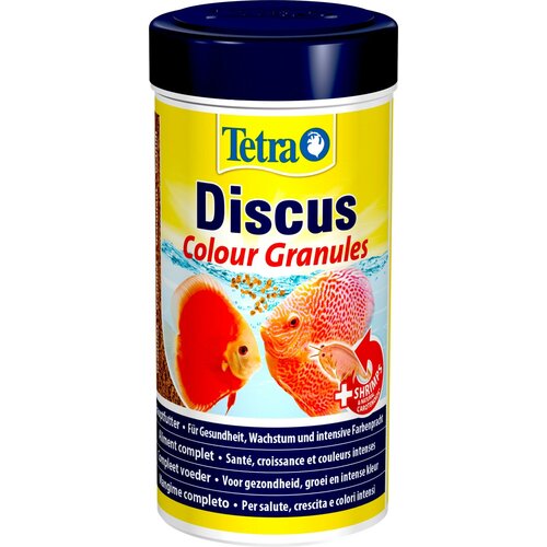 Корм Tetra Discus Color Granules 250 мл, гранулы для для дискусов, усиливают красный окрас