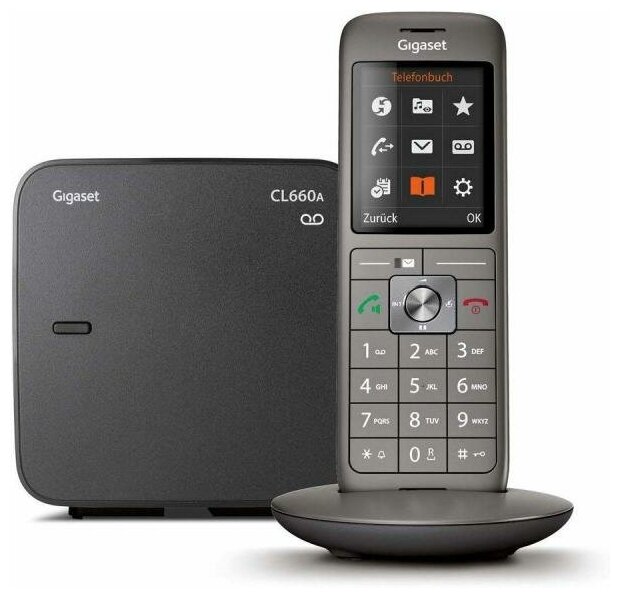 Р/Телефон Dect Gigaset CL660A черный автооветчик АОН