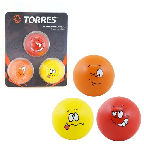 Набор эспандеров 3 шт TORRES AL0026 30 х 20 см 30 кг желтыйоранжевыйкрасный 860₽