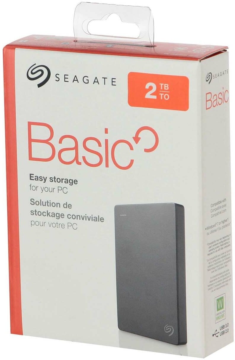 Внешний жесткий диск 2.5'' Seagate 2TB, USB 3.0, Win, Grey, RTL - фото №6