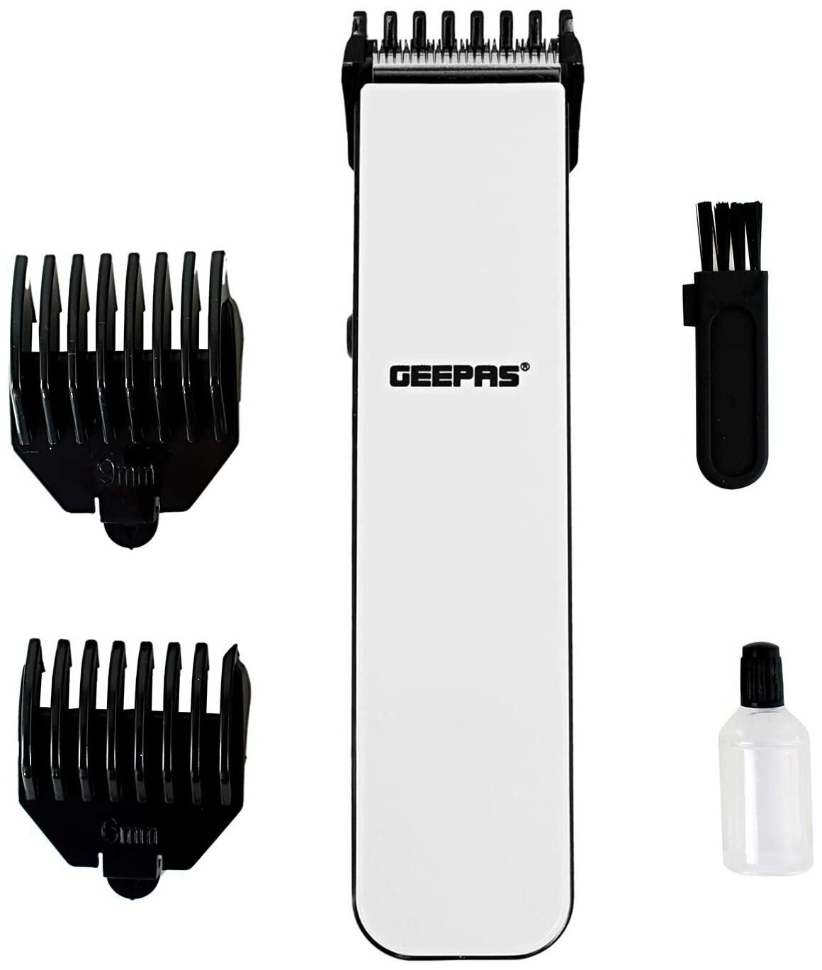 Машинка для стрижки волос GEEPAS GTR8712, белый - фотография № 1