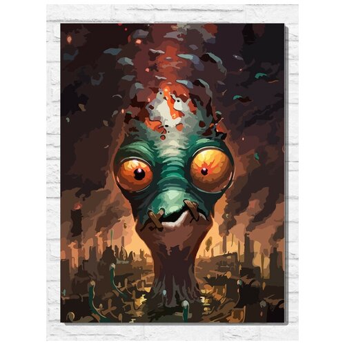 Картина по номерам на холсте игра Oddworld Soulstorm Steelbook (PS, Xbox, PC, Switch) - 11217 В 30x40