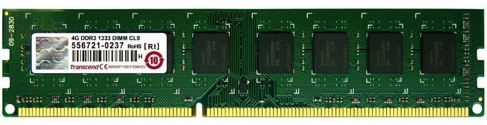 Оперативная память 4Gb DDR-III 1333MHz Transcend (TS512MLK64V3N)