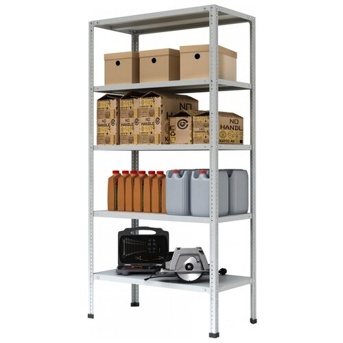 Стеллаж металлический P_МС-245/900 усиленный с 5-ю полками 1000х400х2000