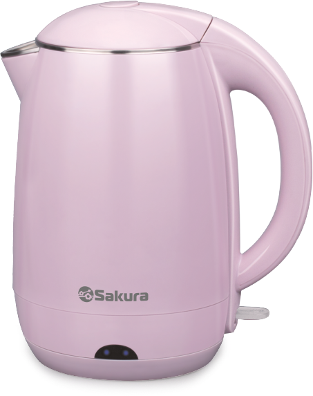 Чайник SAKURA SA-2157P двойные стенки розовый