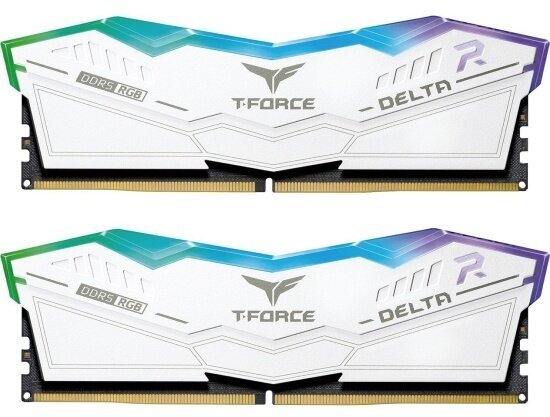 Оперативная память Team Group T-Force Delta RGB 32GB (16GB x2) DDR5-6000 White (FF4D532G6000HC38ADC01)