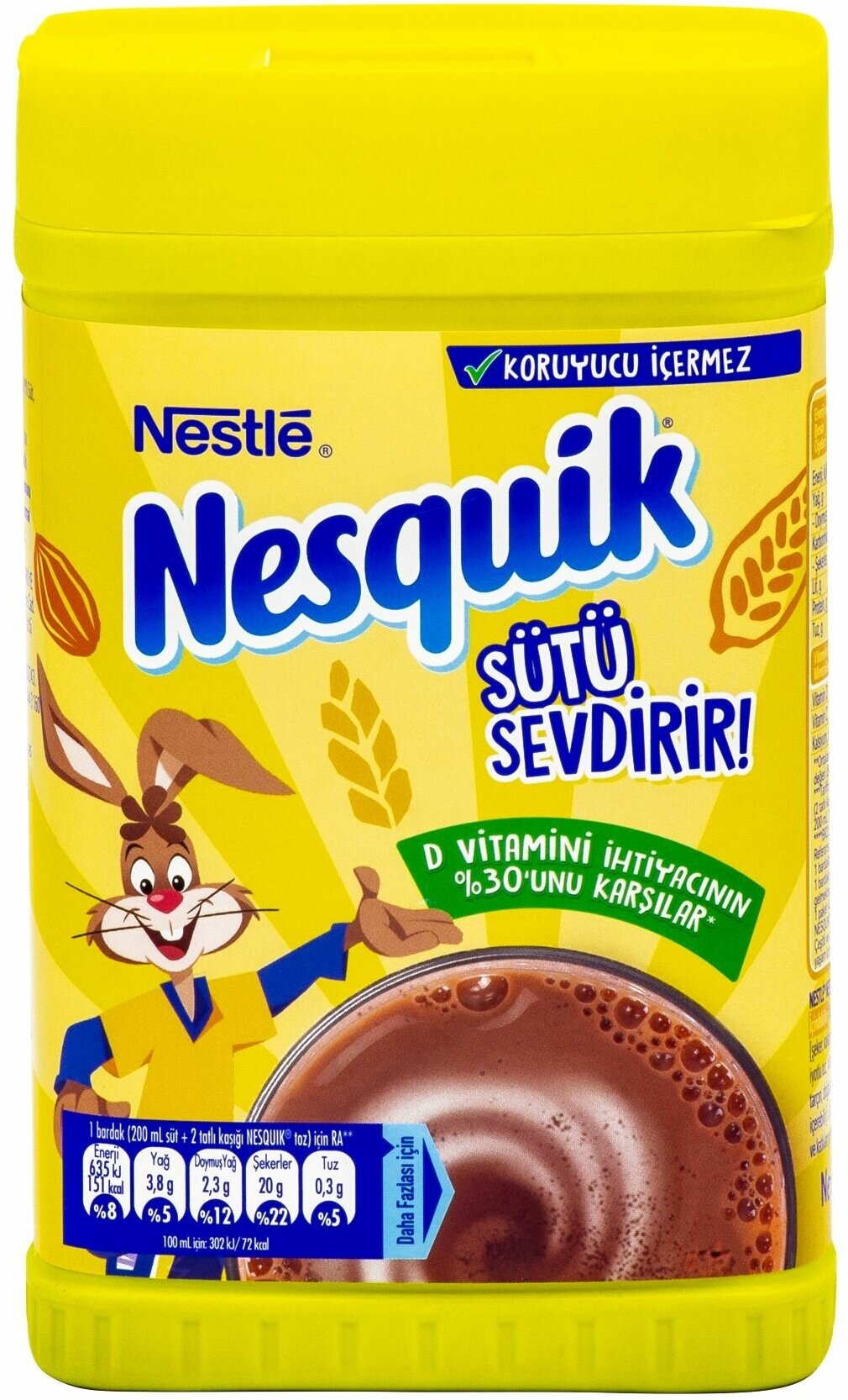 Какао-напиток Nesquik шоколадный растворимый в банке, 420г - фотография № 1