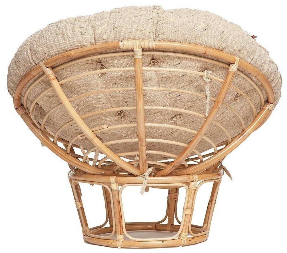 Кресло "PAPASAN ECO" P115-1/SP STD / c подушкой, ремешками / Natural (натуральный), ткань Старт