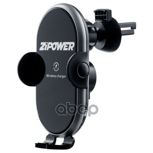 ZIPOWER PM6643 Держатель телефона на дефлектор обдува с электроприводом и функцией беспроводной заря держатель телефона гравитационный функцией беспроводной зарядки zipower