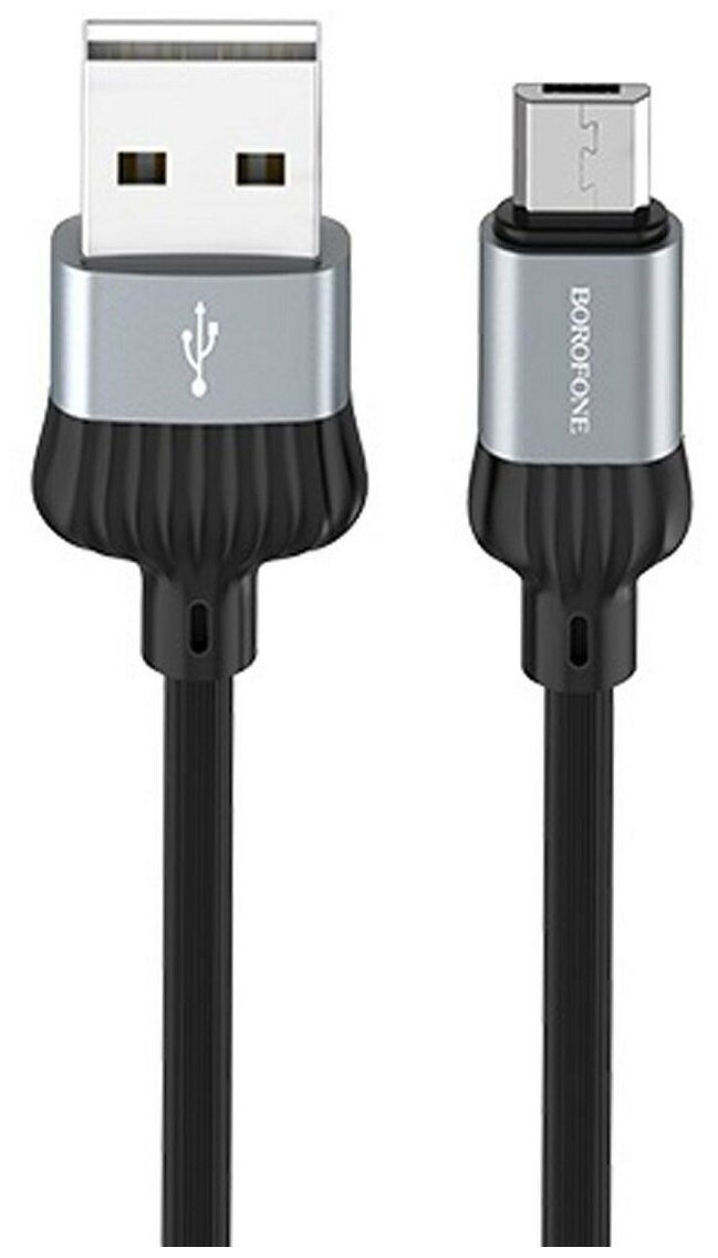 Кабель USB, micro USB, Borofone BX28 Dignity, серый