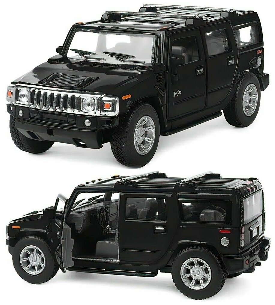 Модель машины Hummer H2 13 см / Черная