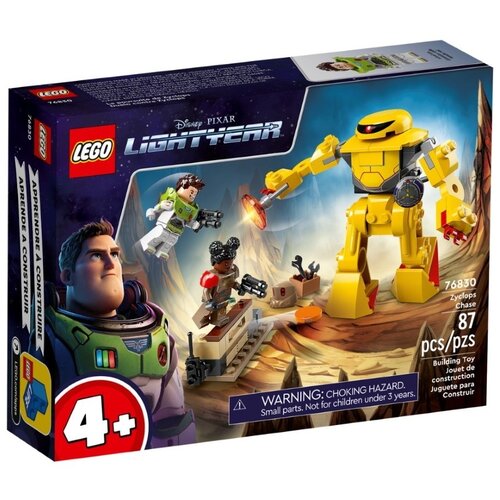 конструктор lego disney pixar корабль базз лайтер xl 15 76832 Конструктор LEGO 76830 Базз Лайтер: Циклоп Чейз, 87 дет.