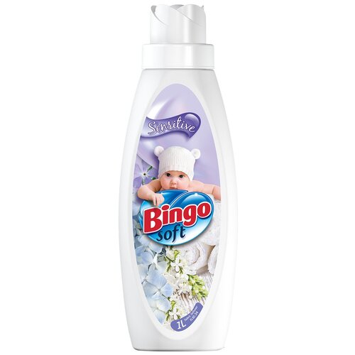 Кондиционер для белья Bingo Soft SENSITIVE (белый), 1 л.